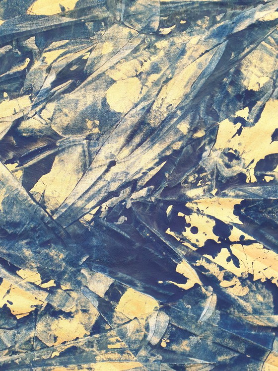 Jürgen Angeler - Blue Golden Squares – Paintings & Drawings, Canvas (photo 11 of 11)