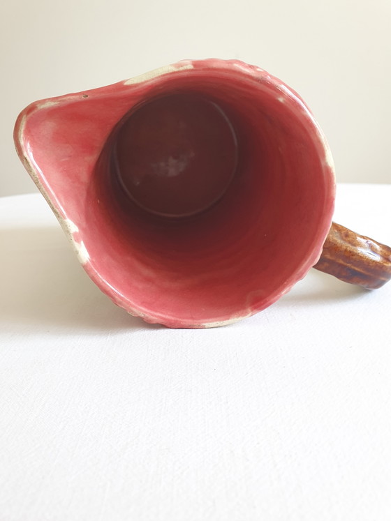 Art Nouveau Barbotine-karaf uit het begin van de 20e eeuw – orchies, Glazen & Karaffen, Ceramic (photo 6 of 7)