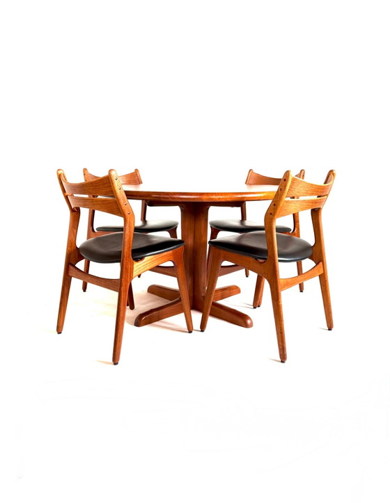 Vintage Teak Dining Table, Denmark ‘70, Wood, Brown (photo 8 of 11)