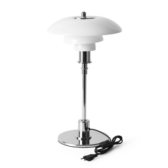 Nuova Lampada da Tavolo Vetro Opale Design Danese 50cm Stile Poulsen – Lampade da tavolo, Glass, Metal (photo 3 of 15)