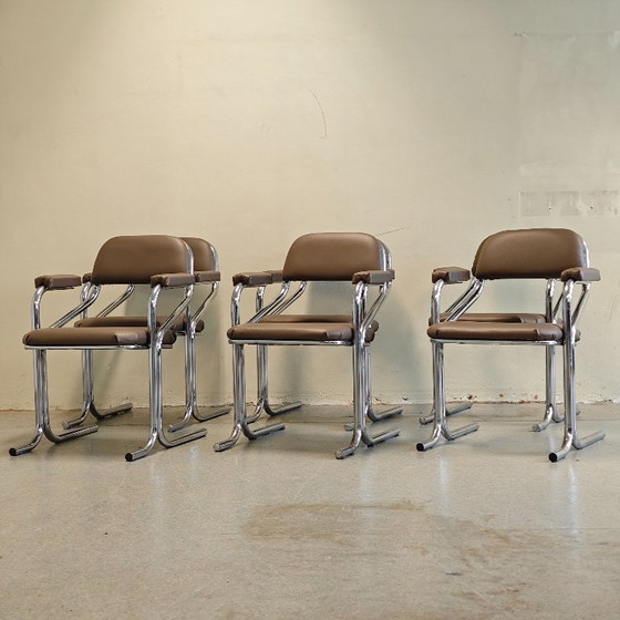 Vintage Jerry Johnson Eetkamerstoelen – Skai (photo 5 of 11)