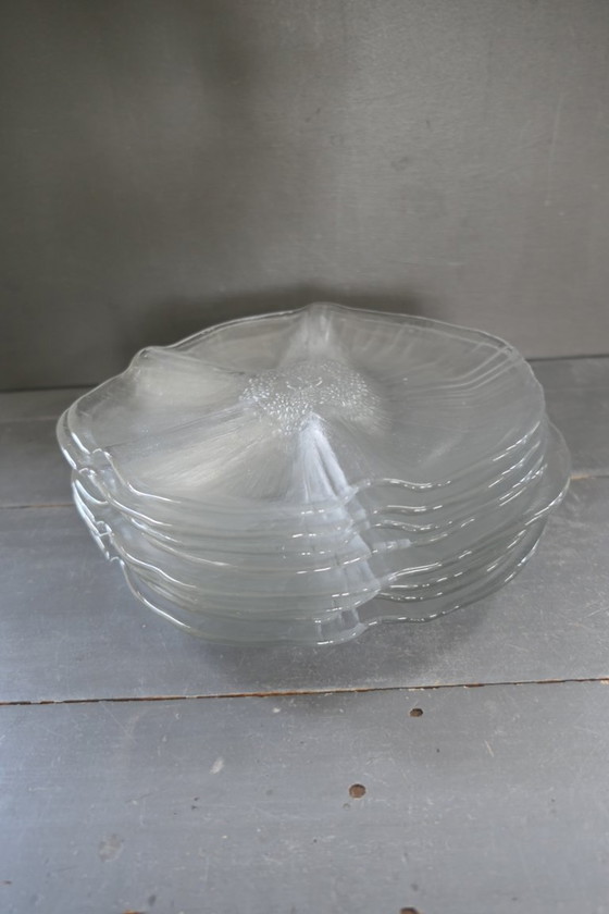 Image 1 of Assiettes à fondue vintage Kosta Boda Suède 8 x