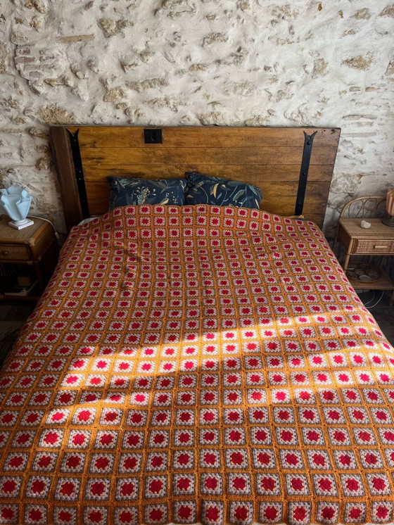 Vintage sprei – Slaaptoebehoren, Wool, Cotton (photo 4 of 9)