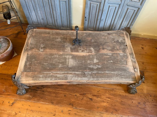 Robuuste Salontafel Bijzettafel met Klauwen