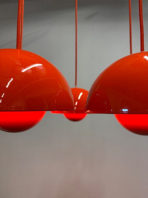 Verner Panton Flowerpot Chandelier – Louis Poulsen, kroonluchters, Metal