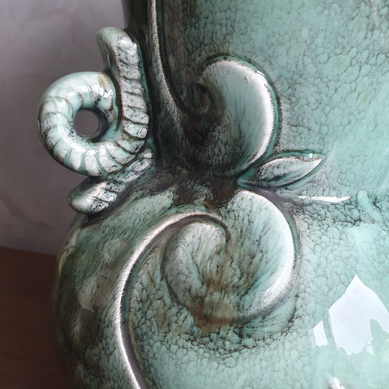 Image 1 of Vintage Mint Green Jasba Germany Vase From The Sixties