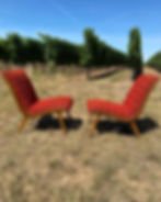 Jens Risom Poltrona Lounge Chair Anni '40 '50 Rosso Boucle Vostra Knoll – Poltrone (photo 19 of 38)