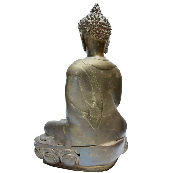 Buddha in bronzo dorato a fuoco – Himalaya – XVIII/XIX secolo – Lotto 453 – Sculture, Bronze (photo 6 of 10)