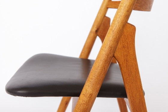 Image 1 of CH29 Sawbuck Chair von Hans J. Wegner für Carl Hansen & Søn | Dänische Eiche | 1960er Jahre