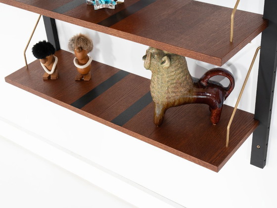 Modulaire eikenhouten wandkast, Deens design, jaren 60, gemaakt in Denemarken – Boekenkasten, Wood (photo 7 of 12)