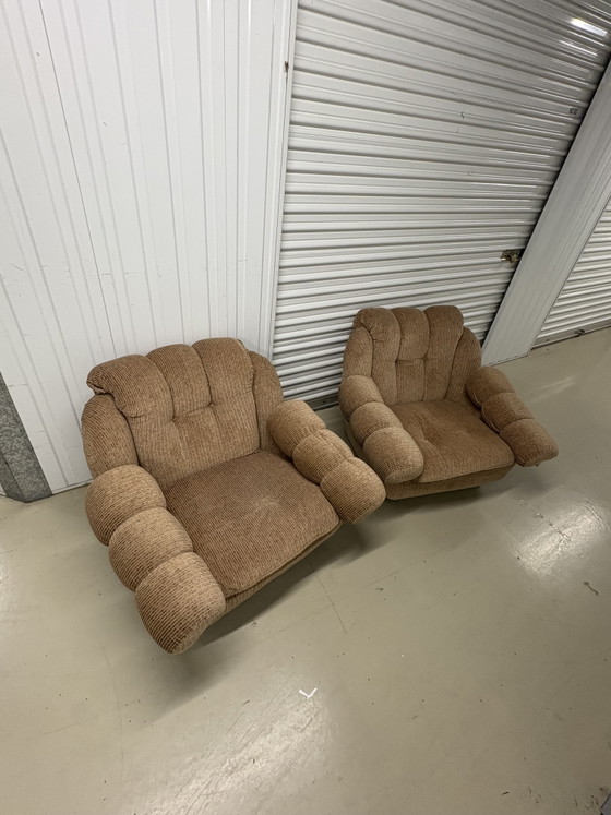 Image 1 of 2 chaises vintage italiennes de style spatial