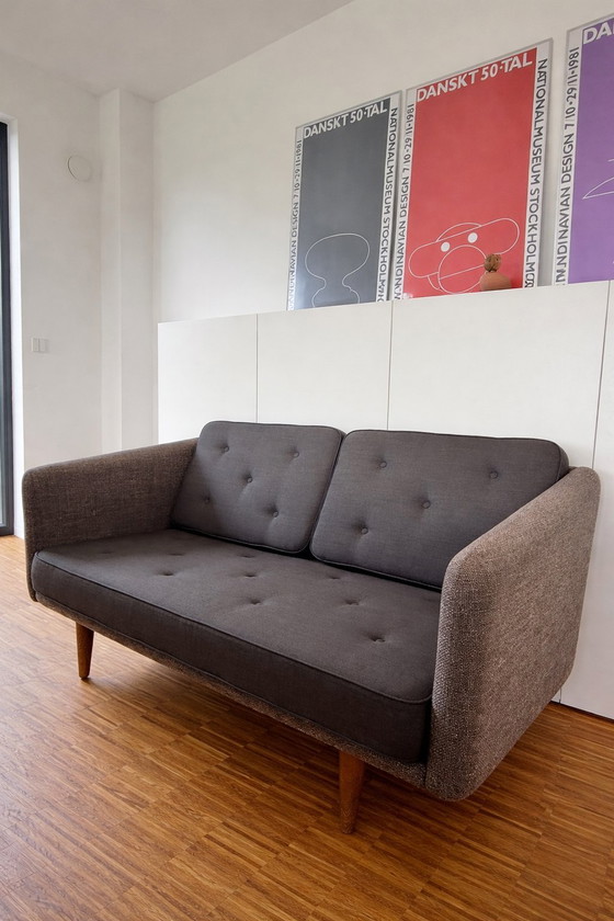 Image 1 of Divano Fredericia Borge Mogensen BM No1 a 2 posti, grigio scuro, come nuovo