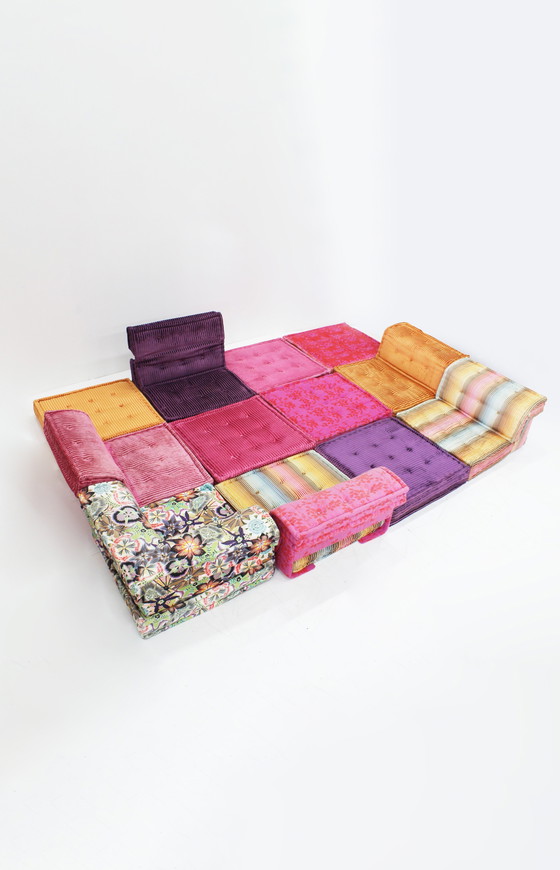 Image 1 of Roche Bobois Mah Jong Modular Sofa Missoni Stoff Hans Hopfer, Satz von 18