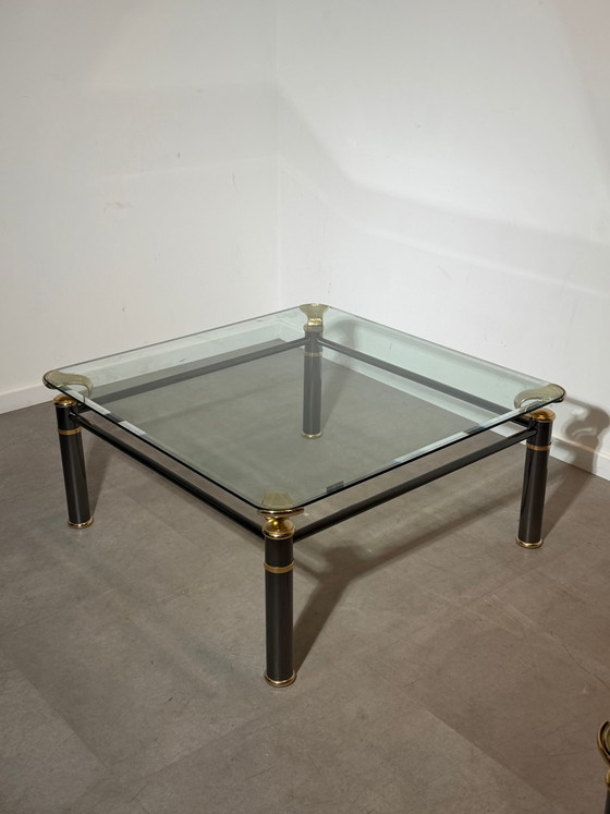 Table basse Regency avec plateau en verre - 100 x 100 – Tables basses, Wood, Glass (photo 6 of 6)