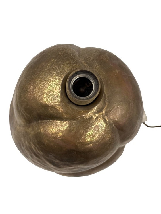 Image 1 of Lampe de table moderne organique en laiton, Tommaso Barbi Italie 1970