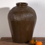 Antique glazed ceramic vase (c.1900) #4 (photo 6 of 18)