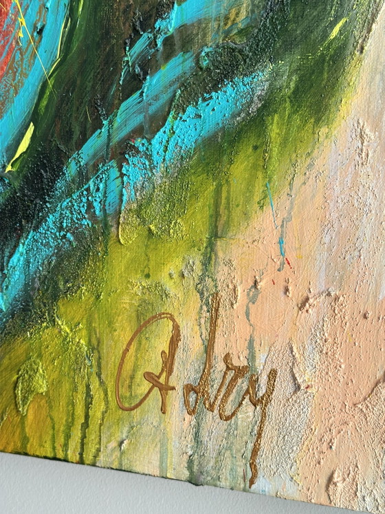 Image 1 of Painting 'I'm enough' by Adry, 120x120 cm, acrylic on canvas