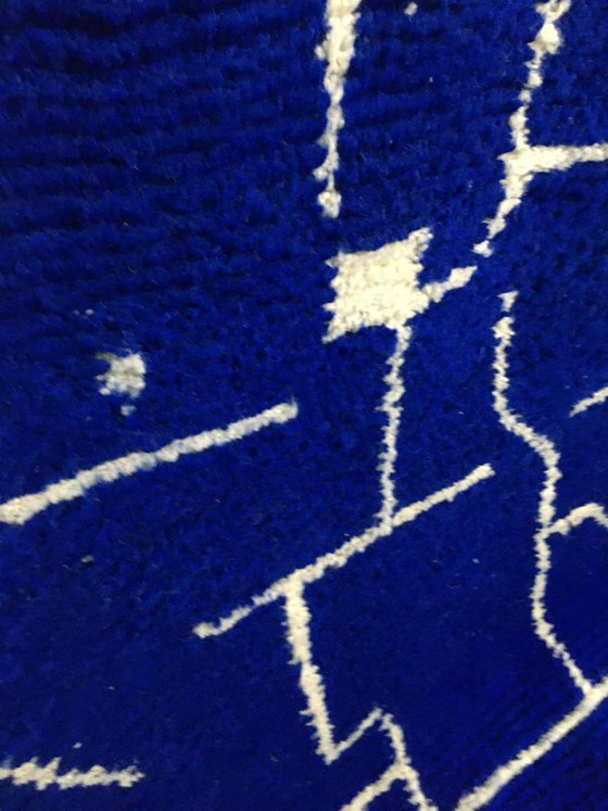 Prachtige Tapis Artisanal Bleu 250cmx150cm – Vloerkleden en tapijten, Cotton (photo 3 of 6)