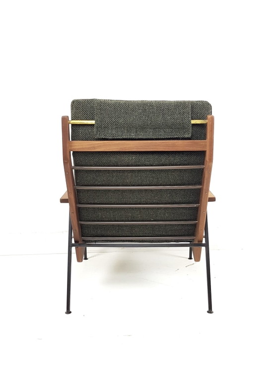 Image 1 of Vintage Rob Parry armchair, De Ploeg wool fabric, green, new