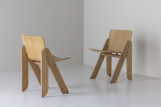 Image 1 of Rare Set Of Four Peota Dining Chairs By Gigi Sabadin For Stilwood, 1970S.