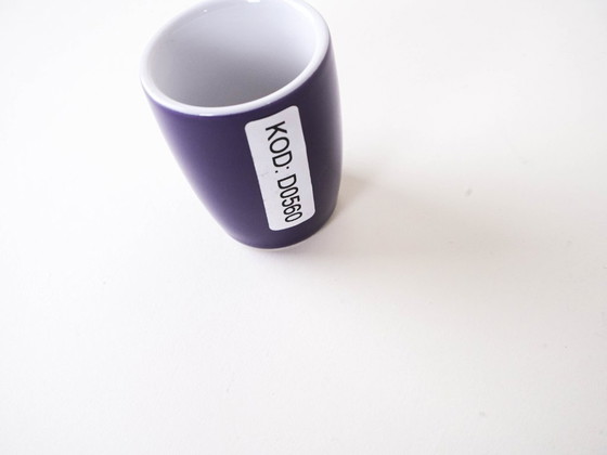 Image 1 of Taza de porcelana morada, diseño danés, década de 1970, fabricada por HOPTIMIST.
