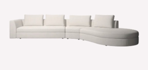 Sofa Bergamo in witte Lazio