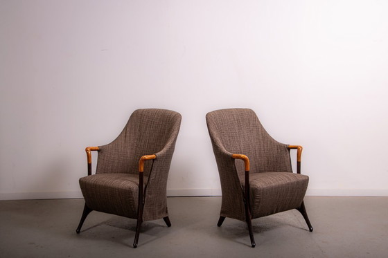 Image 1 of Conjunto de 2 sillones Progetti de Umberto Asnago para Giorgetti