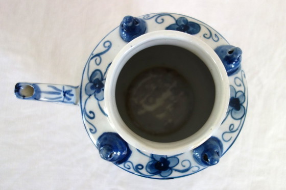 Chinesische Teekanne, frühes 20. Jahrhundert, Tischdekoration, Keramik, Weiß, Aziatisch (Foto 5 von 11)