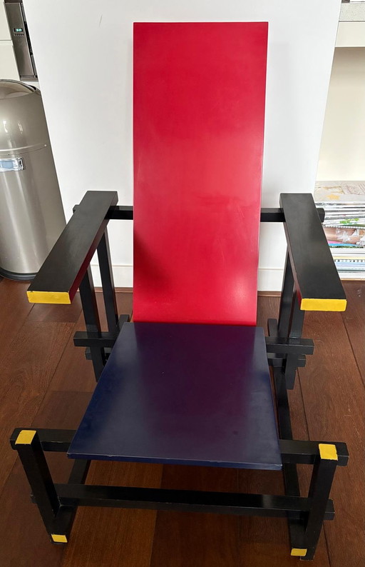 Sedia Rietveld rosso-blu
