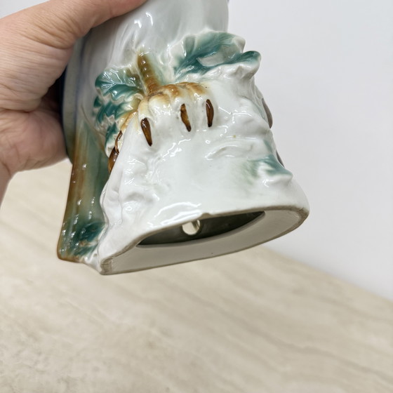 Image 1 of Vintage keramische vogellamp, 1970