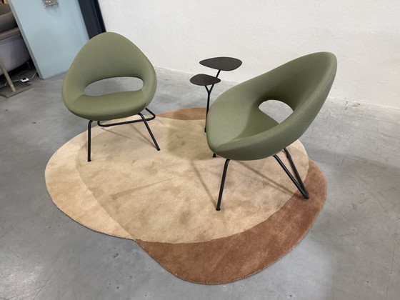 Image 1 of 2 Artifort Shark Lounge Sessel Grüner Stoff