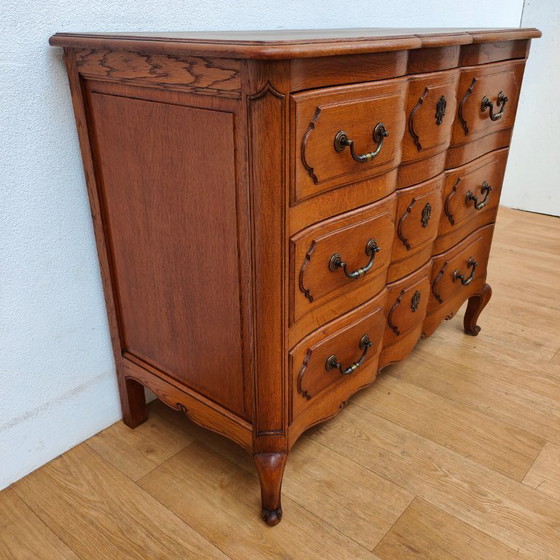 Image 1 of Vintage Queen Ann ladekast commode dressoir badkamermeubel
