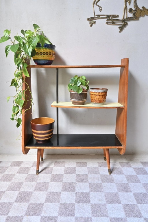Table à plantes/armoire à plantes 70's Formica