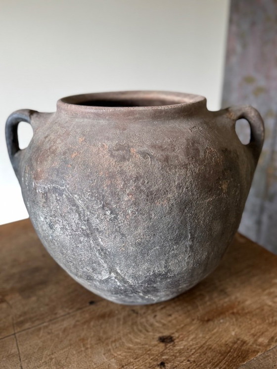 Image 1 of Antiker großer französischer Krug mit schöner Patina