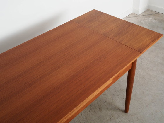 Image 1 of Teakholztisch, dänisches Design, 1970er Jahre, hergestellt in Dänemark