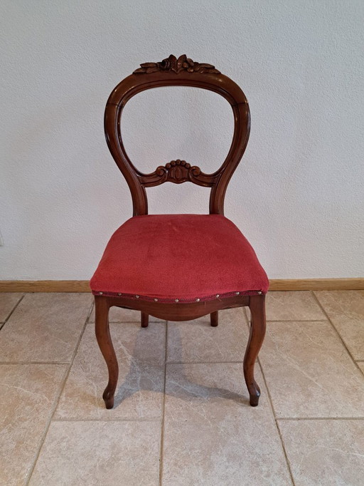 Antiker viktorianischer Mahagoni-Stuhl