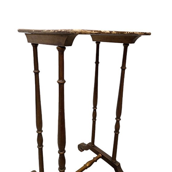 Image 1 of French Art Nouveau Japanese style flower table, early 1900s
