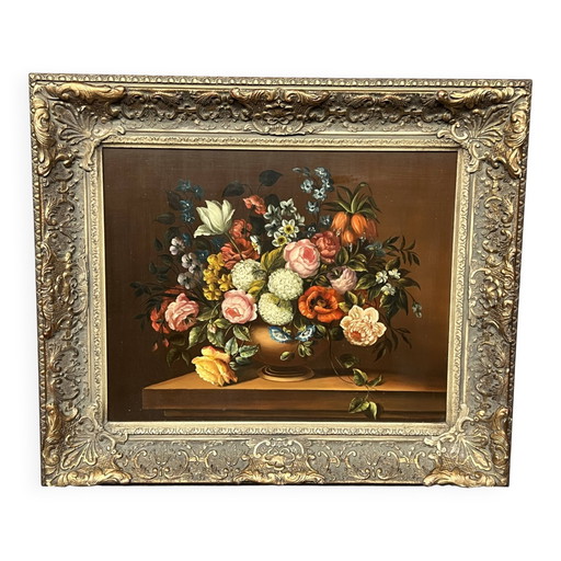 G.v.Ravenstein "Naturaleza muerta con flores". – schilderijen tekeningen, Wood