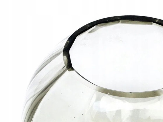 Art Deco Vase from Niemen Glassworks, Poland, 1930s, Grey (photo 5 of 10)