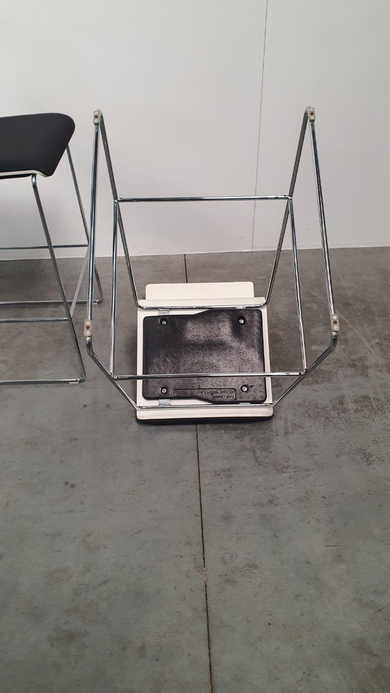Image 1 of 4x Bulo Tab barkrukken design Alain Berteau + extra zitting