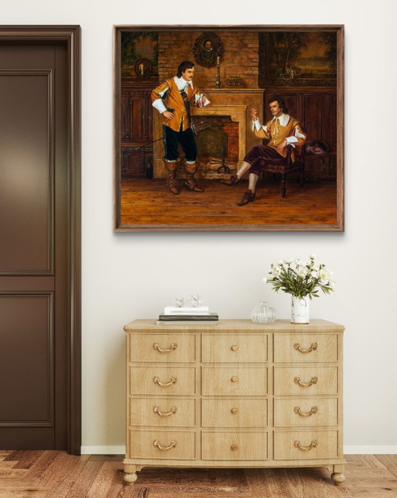 Original Oil Painting Ring of Athos - Based on A. Dumas's "The Three Musketeers" – Paintings & Drawings (photo 3 of 7)