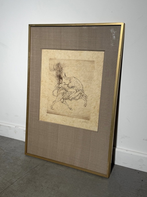 Hans Bellmer – De Ontvoering van Europa – H.C. Lithografie – 60 × 40 cm