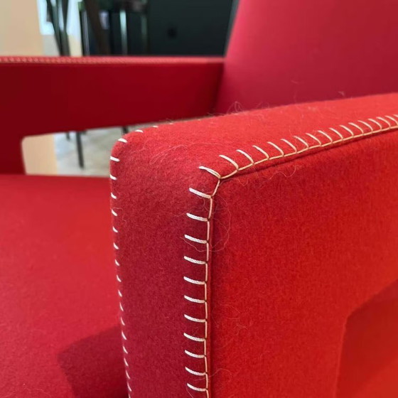 Image 1 of CASSINA 637 Poltrona UTRECHT ( NUOVA) in Lana Kvdrat 13L Rosso
