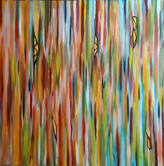 Image 1 of T van Steenbergen "Floating colours" new abstract