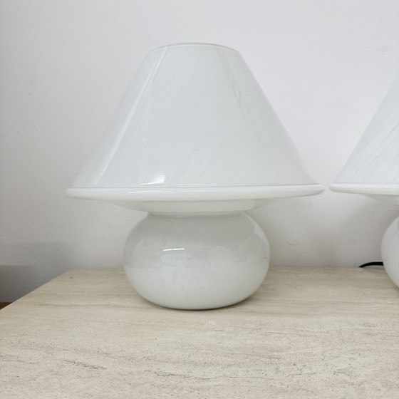 Image 1 of Limburg Glashütte Glass Table Lamp Mushroom, 1970's