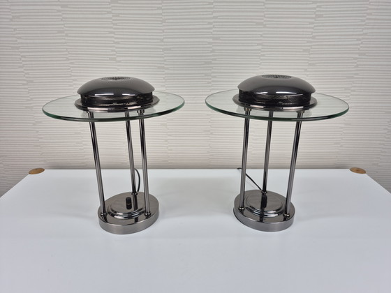 Image 1 of Saturn table lamp (2) Robert Sonneman. Vintage desk lamp.