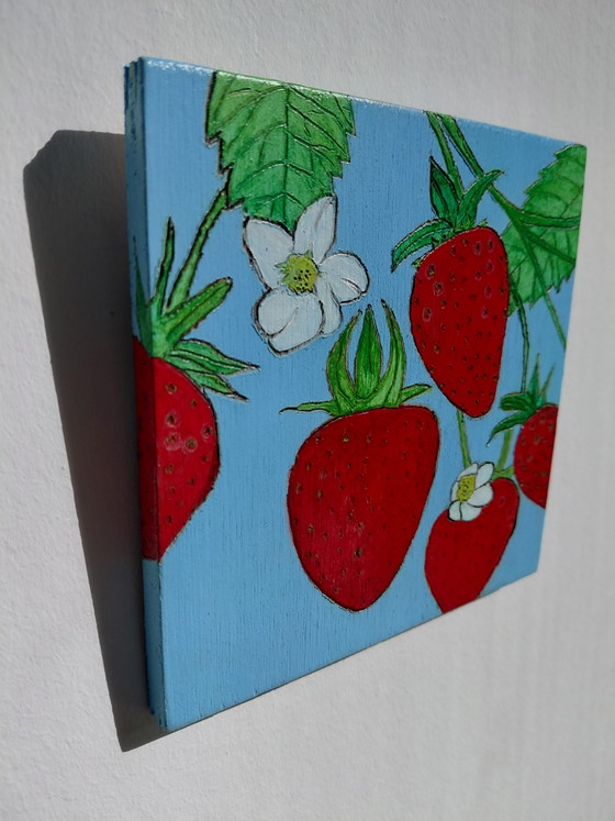 Strawberries – Paintings & Drawings, Wood (photo 3 of 8)