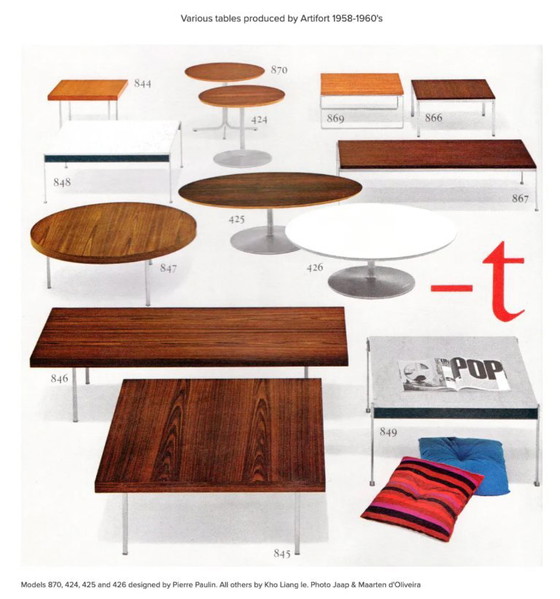 Runder Couchtisch von Koh Liang Le – Artifort, Beistelltische, Holz, Metall (photo 2 of 10)