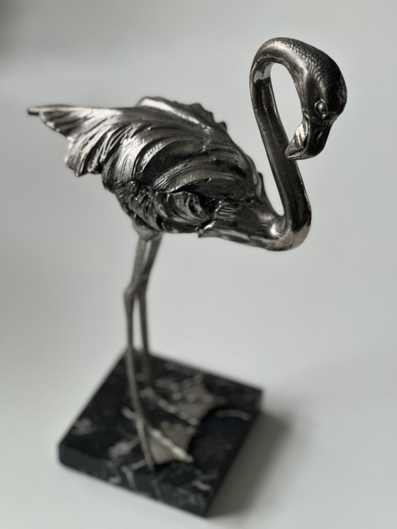 Image 1 of Flamant vintage en métal Mauro Manetti Style