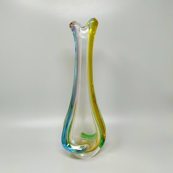 Image 1 of 1960s Gorgeous Murano Vase By Flavio Poli. Made in Italy